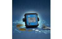 Digital Impeller Stream Meter with Digital Screen Display Threaded Liquid Stream Meter Compact for Technicians