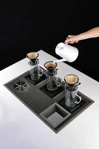 Stainless Steel Coffee Pour-Over Station with Sink