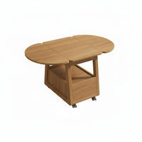 Movable with casters 2-Tier Round Rolling Table Minimalist Design Mobile Furniture Space-Saving Utility Cart Multi-Functional for Apartment Dwellers, Office Workers, Small Spaces, Living Room, Kitchen, Bedroom