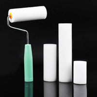 Even Finish Sponge Paint Roller Easy Cleanup Foam Roller Brush Run-Resistant-Resistant Wall Painting Supplies Kit Ergonomic Handle for DIYers, Home Renovation, Craft Projects