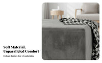 Nordic aesthetic Square Upholstered Pouf Multi-Functional Small Stool Space-Saving Footrest Thick padding for Shop Owners, Homeowners, onice Workers, Entryway, Bedroom, Retail shop, Walk-in Closet