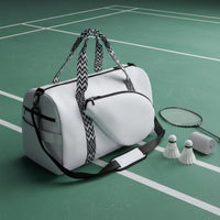Large Capacity Badminton Racket Bag Portable Wet Dry Separation Bag Lightweight Easy to Clean for Training