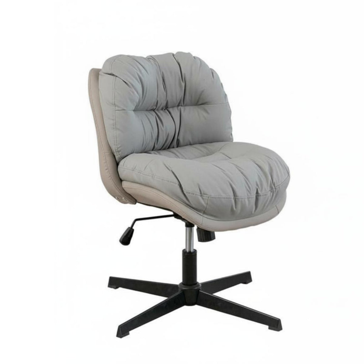 Upholstered rotate Stool Height Adjustable Office Chair for Bedroom, Teens