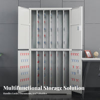 Key Management Cabinet Reliable Lock Options Wall-Mounted Key Cabinet Lockable Lockbox for Property Managers, Hotel Repair Shop, School, Hospital