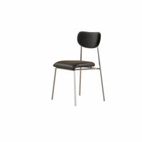 Curved Padded rearrest Chair Modern Design Curved rear Side Chair for Homeowners
