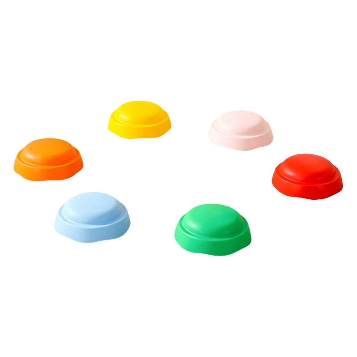 6 Pieces Floor Stepping Platforms Dome-Shaped Indoor Round Balance Stepping Stones Sensory Balance Stones 27.5 Cm Coordination for Children