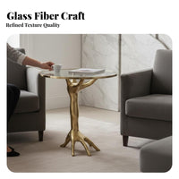 Hand-Shaped Stand Nordic design Accent Table Sturdy Construction for Homeowners