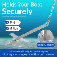 Hot-Dip Galvanized Danforth Anchor for Boats - Carbon Steel Mud and Sand Anchor