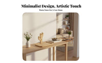 Solid Wood Wooden Key Holder Stand Multi-Purpose Desktop Organizer with Key Hooks Spacious Tray-All for Nightstand, Office