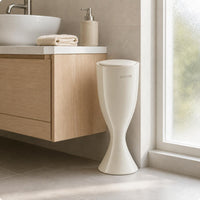 Trash Can with Lid 13 L Large Garbage Container Space-Saving for Home