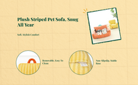 Pet Sofa Bed for Cats, Small Dogs