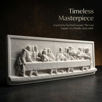 Last Supper Plaster Relief Sculpture, 45cm