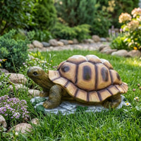 Garden Turtle Figurine Realistic Tortoise Figurine Stable Base Outdoor Decor for Pond