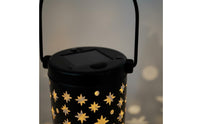 Star Moon Projection Lamp Automatic On/deactivated Hollow Metal Garden Light