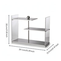 Staggered Countertop Rack Tiered Display Shelf Stable Acrylic Shelf for Coffee Bar