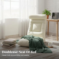 Adjustable Floor Lounger Ergonomic Back Support Adjustable Backrest Lounger
