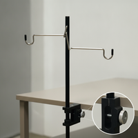 Portable Folding Camping Lantern Pole Outdoor Aluminum Alloy Light Stand for Camping Lighting