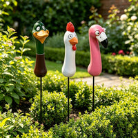 Creature Head Stake Decor Resin Creature Sculpture Stake Whimsical Design