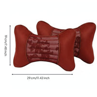 2 Pieces All Seasons Car Seat Headrest Pillow Ergonomic Design Car Neck Pillow Breathable Mesh Vehicle Neck Support Cushion for Drivers, Commuters, Long Drives, Road Trips