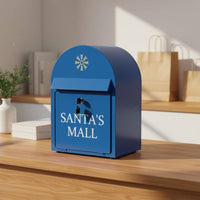 Vintage Metal Mailbox Lockable Lid Letter Holder Handmade for Event Decoration