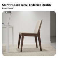 Upholstered Slopingsupport Chair Nordic Design Upholstered Side Chair Ergonomic Spinerest Stable Legs for Adults, Hotel