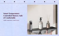 Pressure balance copper shower set