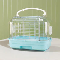 Acrylic Bird Cage Portable Bird Carrier Cage, Transparent Breathable Outdoor Travel Bag, Handheld Small Parrot Carrier for Transport