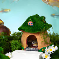 Toadstool House Ornament Provides Shelter Aquarium Toadstool Hut for Terrarium