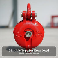 Sturdy Duty Hoist Ing Pulley Long-Lasting Steel Construction Rotating Hoist Ing Pulley Sturdy Duty Grab Block 360 Degree