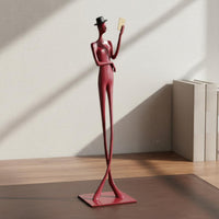 Reading Woman Statue Modern Reading Thinker Statue Artistic Woman Sculpture for Desk