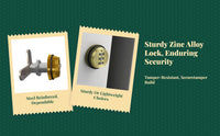 Keyless zinc alloy double door lock