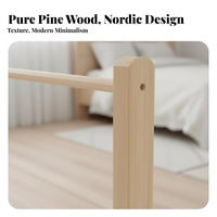 Small Clothes Rack Floor-Standing Miniature A-shaped Clothing Stand space-efficient Size Space-Saving for Closet