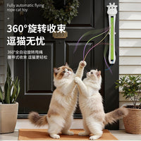 Automatic Swinging Rope Cat Toy for Indoor Interactive Play