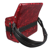 Leather Accordion Strap, Adjustable, Waterproof, Fits 16-120 Bass Accordions