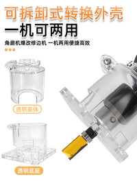 IMBOT Angle Grinder to Trimmer Conversion Base with Transparent Guard