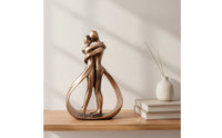 Resin Couple Figurine Tabletop Couple Figurine Small for Living Room, Art Lovers