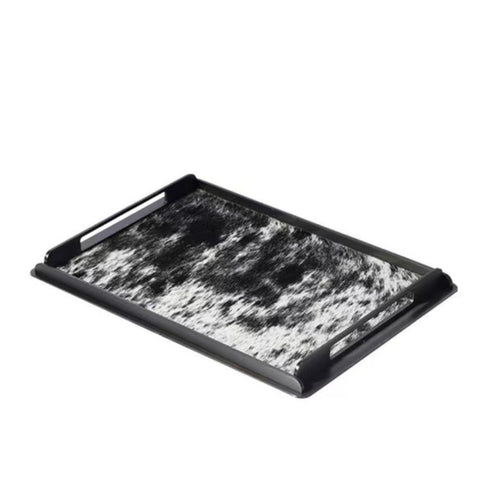 Rectangular Tray with Handles Decorative for Coffee Table, Reception