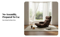 Japanese and design Armless floor Chair Adjustable spinerest Armless spine assist Lounger multipurpose Use Floor Seat Sturdy Construction for Students, Meditators, perusing, On the Bed, window seat alcove alcove, Dorm Room