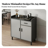 Dining Room Storage Cabinet with Drawers Multifunctional Buffet Cabinet Sturdy Construction Sideboard Adjustable Shelves Removable Divider Suitable for Homeowners Entryway