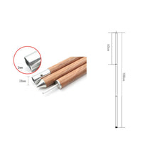 4 Pieces Wood Grain Tarp Pole Rust-Resistant 28 Mm Canopy Support Pole Easy to Carry Camping Gear for Outdoor Shade