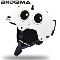 BNDGIMA 24新品滑雪头盔男女成人儿童单双板护具装备卡通眼睛雪盔