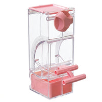 Parrot Feeder and Food Dispenser, Cage Feeder with Perch for Medium and Small Parrots, 400ml Capacity Anti-Spill Accessory