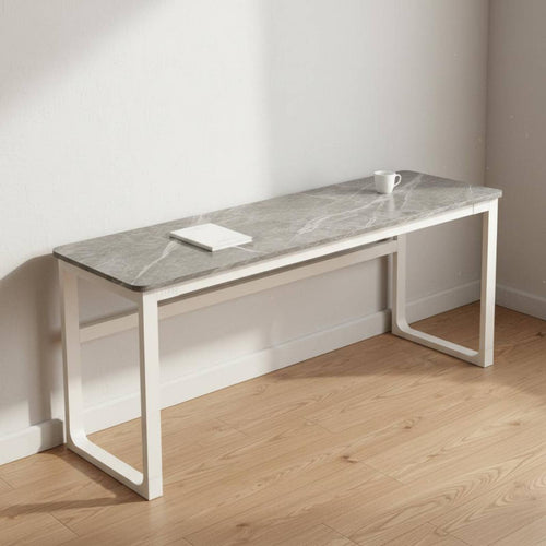 Sintered Stone Writing Desk Modern Design Stone Professional Desk Space-Saving Narrow Long Table for Students, Professionals, Bedroom, Entryway