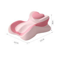 Stomach Rest Cushion Pillow Recessed Central Heart Shaped Pillow Super Gentle Rest Accessory for Stomach Sleepers