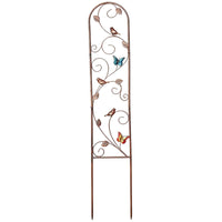 Garden Trellis with Bird Motifs Rust-Resistant for Courtyard