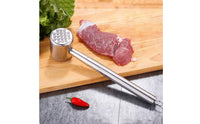 Stainless Steel Meat Mallet Heavy Duty Double Sided Protein Easy to Clean Steak Tenderizer Mallet for Home Cooks