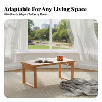Collapsible Leg Tray Table Space-Saving Floor Desk Multi-Purpose for Bed, Adults