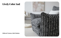 Plush Single-Seater Sofa Modern Minimalist Design Oversized Upholstered Armchair Luxurious Comfort Removable Padding Cover