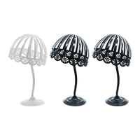 Stable Base Tabletop Hairpiece Stand Multiple Uses Hat and Hairpiece Holder Long-Lasting Headwear Storage Rack Decorative Design for Dressing Room, Closet, Retail Retail Outlet