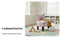 Low-Backed Round Stool European design Household Furniture With Backrest Padded Seat for Bedroom, Entryway